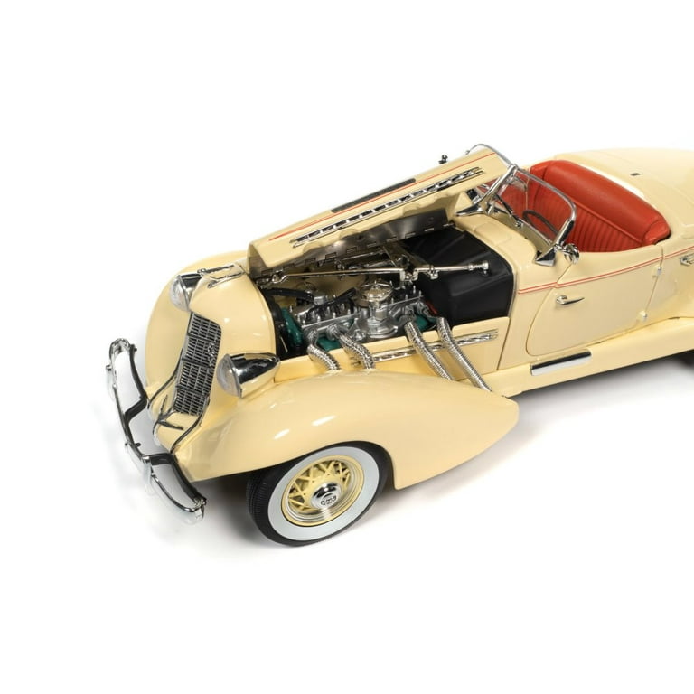 1935 Auburn 851 Speedster, Cream/Ivory - Auto World AW297