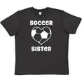thumbnail image 3 of Inktastic Heart Soccer Sister Youth T-Shirt, 3 of 5