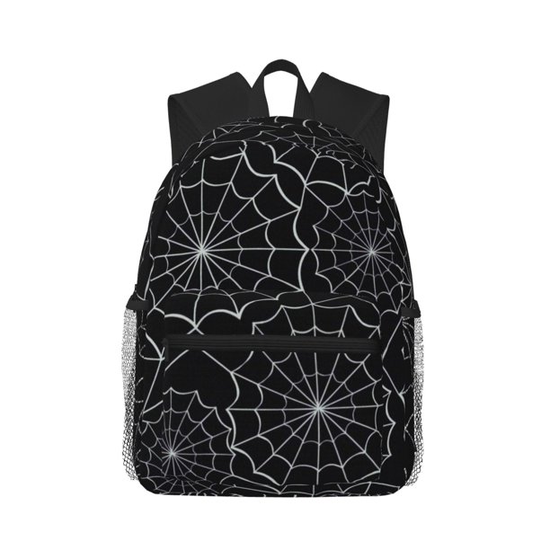 Easygdp Spider Web Black Mochila Casual para Portátil, Mochila para Escuela, Viajes, Negocios