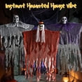 thumbnail image 5 of AGCAN 3 Pack Hanging Skeleton Decorations, Articulated Arms with Hanging Ropes, Scary Halloween Haunted House Prop for Indoor Outdoor Yard Porch, 5 of 7