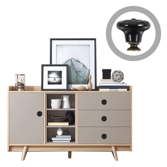 Masteelf 8pcs Retro Ceramic Cabinet Knobs Drawer Pulls Decorative Handles For Kitchen Cabinets Vintage Cabinet Knobs Porcelain Door Knobs