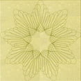 thumbnail image 1 of Ahgly Company Indoor Square Patterned Sun Yellow Area Rugs, 5' Square, 1 of 6