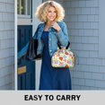 thumbnail image 6 of Pioneer Flower Floral Print Pattern Drawstring Lunch Bag Women - Drawstring Lunch Bag Insulated for Work Office - Stain-Resistant Large Lunchbags for Women with Multi-Pockets, 6 of 6