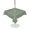 Sage Green, White, variant on Outdoor Tablecloth with Umbrella Hole for Patio/Picnic/Party/Camping, Brown Boho Waterproof Table Cloth Round Cover Washable, Modern Minimalist Feminine Face Lines (Dia 54")