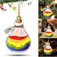 thumbnail image 3 of De Madera De Navidad Árbol De Navidad Colgante Decoración Personalizada Patrón Permanente Decoración Familiar 2021 Colgante Noticed HA043217-04, 3 of 6