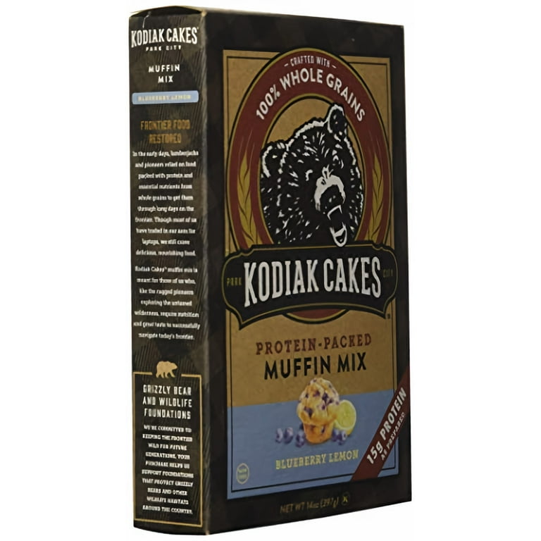 Kodiak Cakes Protein Packed Muffin Mix, Blueberry Lemon, 14 oz