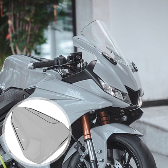 Raindrops Windscreens Motorcycle Transparent Black 1Set for Wind Resistance and Riding