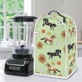 thumbnail image 5 of HELLHERO Horse and Flower Pattern Food Processor Cover Easy to Install Kitchen Appliance Protections for Home Kitchen, 5 of 6