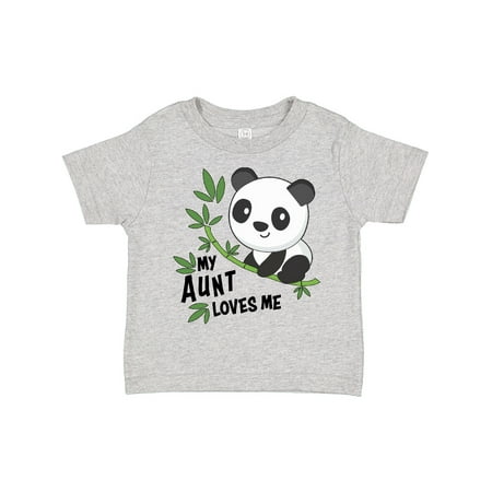

Inktastic My Aunt Loves Me- Cute Panda Gift Toddler Boy or Toddler Girl T-Shirt