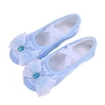 thumbnail image 2 of jianru Ballet Shoes for Girls Elastic Straps Non Slip Soft Sole Lace Bow Satin Professional Dance Shoes for Toddler Kids, 2 of 9
