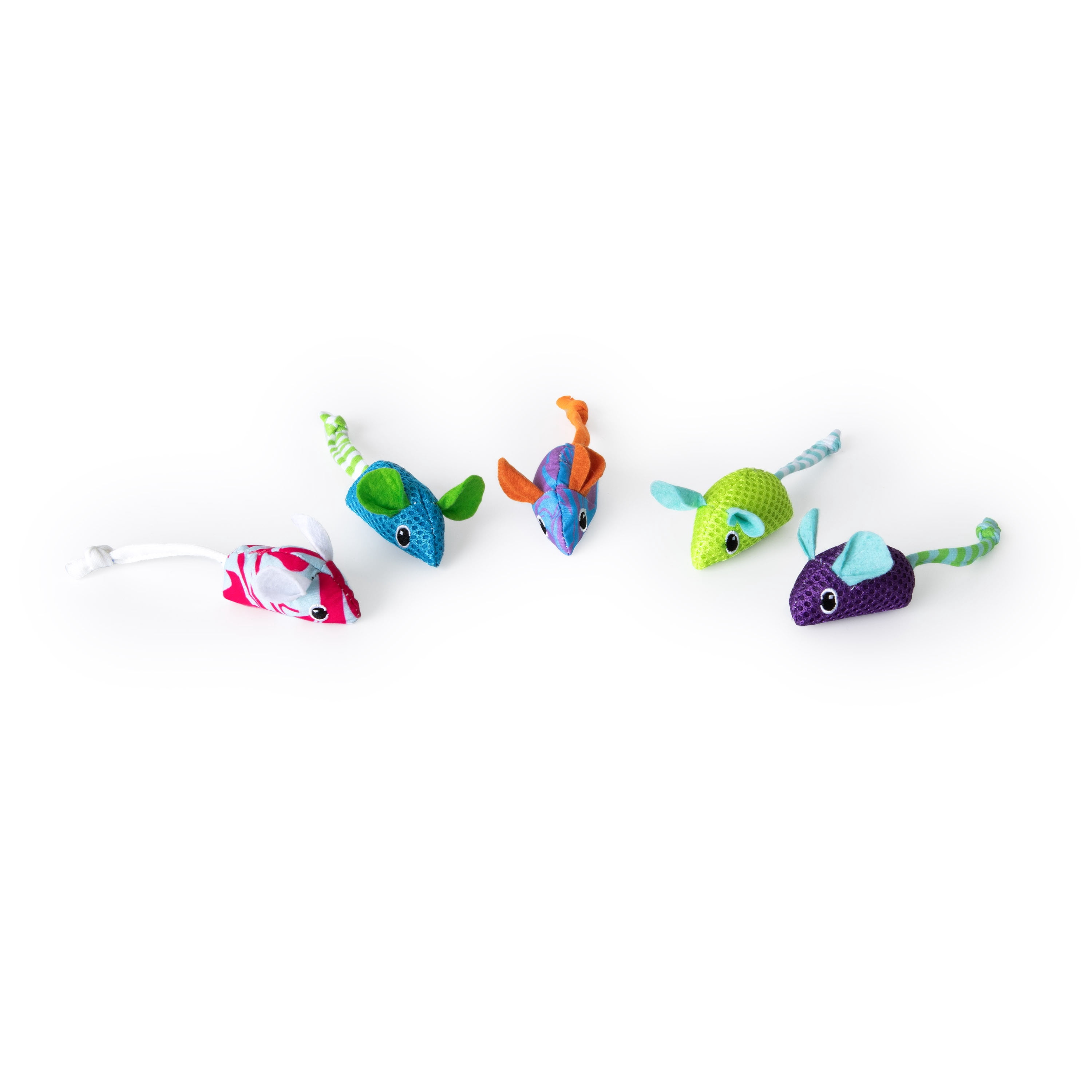 Quirky Kitty Ocean Cool Cool Mice Hunt and Chase Catnip Cat Toy, Pack of 5