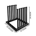 thumbnail image 2 of VEVOR Windshield Rack 5-Lite, Windshield Truck Rack Steel, Windshield Glass Rack 24-Inch Height, Windshield Rack for Truck with PVC Pad & Foam Padding, Glass Rack for Truck, for Glass Transportation, 2 of 9