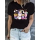 thumbnail image 1 of Rainbow & Unicorn Print T-Shirt, Short Sleeve Crew Neck Casual Top For Summer & Spring, Women's ClotCamisetas para mujer, lindas camisetas con estampado gráfico, de manga corta, estilo casual, para ve, 1 of 6