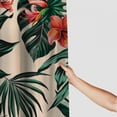 thumbnail image 3 of Orinice Jungle Green Bathroom Shower Curtain Set, Tropical Beach Flower Bird Paradise Leaf Bathroom Set 69x72, 3 of 7