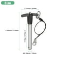 thumbnail image 3 of 1 Pack T Handle Lock Pins, 10mm Dia. 70mm Usage Length Push-Button Ball Locking Pin, 3 of 7