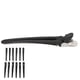 thumbnail image 5 of Pinzas para seccionar el cabello BuyWeek, 12 piezas, Pinzas de pico de pato, Profesionales, Alta calidad, 5 of 14