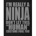 thumbnail image 4 of Halloween Human Ninja Costume Mens T Shirt, 4 of 5
