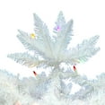thumbnail image 2 of Vickerman 7.5' Sparkle White Spruce Pencil Artificial Christmas Tree, Multi-Colored LED Lights, 2 of 5