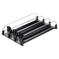 thumbnail image 1 of 3uds Bebida Organizador para Refrigerador, Autoempuje Soda Lata Organizador Ancho Ajustable Bebida Dispensador Bebida Empujador para Frigorífico Despensa Expendedora Máquina, Negro, 1 of 6