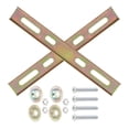 thumbnail image 2 of 1 Ensemble Universel Adaptateur de Base de Boîte à Bagages Arrière de Moto Plaque Inférieure de Support pour Kit de Panneau de Sol de Coffre d'Attelage de Scooter, 2 of 8