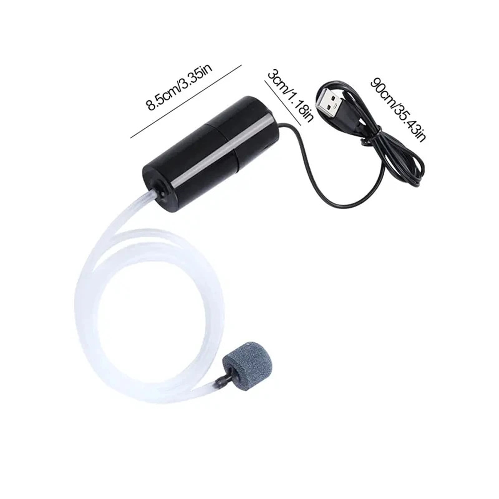 Portable Mini USB Rechargeable Oxygen Pump for Small Fish Tanks - Silent Oxygenator for Aquariums and Fishing