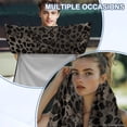 thumbnail image 6 of FOR U DESIGNS Grey Leopard Print Car Seat Cover Universal Front Seat Protector for Sedans, Quick-Dry & Soft Microfiber Athletic Running Towel Multi-Purpose Yoga Mat, Beach Towel, 2 Pack, 6 of 7