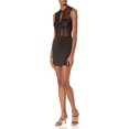thumbnail image 1 of Roma Robe en Maille Transparente Trou Clé pour Femmes, Noir, Moyen, 1 of 4