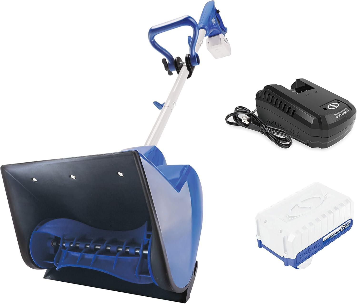 Snow Joe 11-Inch, 24-Volt iON+ Cordless Snow Shovel Kit, , W/ 4.0-Ah Battery and Charger