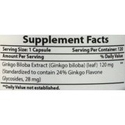 Best Naturals Ginkgo Biloba 120 mg 120 Capsules | Cognitive Health Support