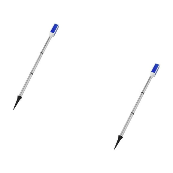 KAKOWELY Waterproof Driveway Marker Light Blue with Easy Installation 2Pcs 30.3x1.6x1.6in