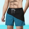 thumbnail image 7 of LpwkSSA Mens Athletic Swim Trunks Side Panel Design Quick Dry Fabric Relaxed Silhouette for Beach Trips Blue XXXL, 7 of 7