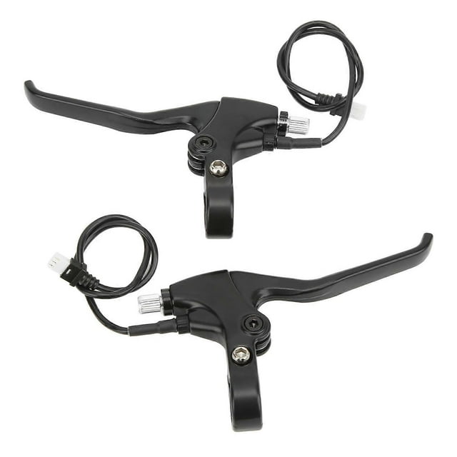 Pair of 22.2mm Diameter Electric Bike Brake Levers for Tongsheng TSDZ-2 Motor Black