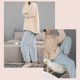 thumbnail image 5 of Conjunto de Pijamas para mujer Salvador suéter cálido informal de manga larga pantalones camisón de felpa azul XXL, 5 of 9