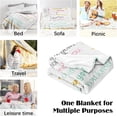 thumbnail image 3 of LHSHID 60th Birthday Gift Blanket Ideas for Women Happy 60th Birthday Throw Blanket for Mom Pink Flowers 60 Year Old Birthday Blanket Gifts Ideas for Sister Grandma Wife Female Friends 60"x80", 3 of 9