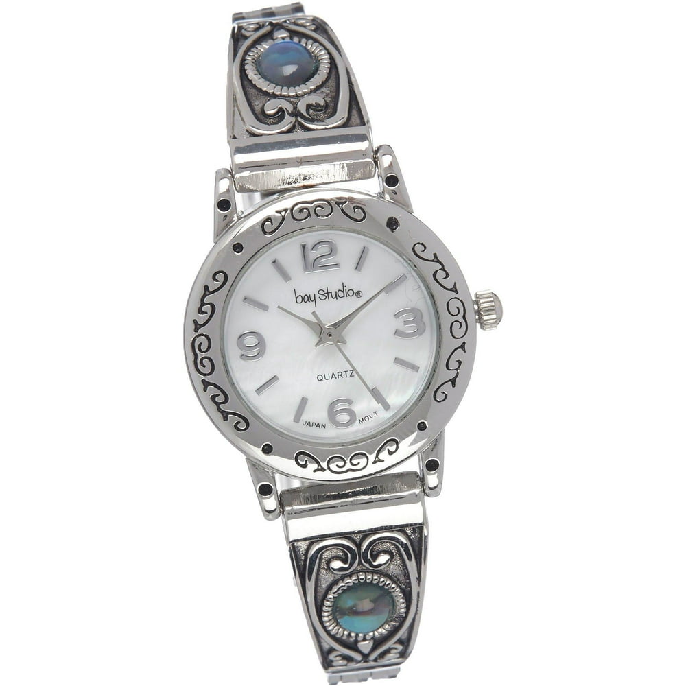 Bay Studio Bay Studio Womens Southwestern & Abalone Watch One Size