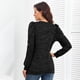 thumbnail image 4 of Sudadera de manga abullonada NikouMX cuello Redondo Mujer Moda S, 4 of 5