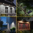 thumbnail image 5 of ROSHWEY 8PCS 200LM Bright Solar Gutter Lights Outdoor Waterproof, Hanging Solar Night Lights for Eaves, Courtyards, Deck, Paths, Backyard, Cool Light, 5 of 7
