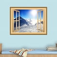 thumbnail image 2 of VWAQ 1X Snowy Mountain Wall Decal 3D Window Sticker Peel and Stick Mural VWAQ-NW43 (24"H X 30"W), 2 of 2