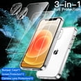 thumbnail image 6 of JETech 3 in 1 Case for iPhone 12 Mini 5.4-Inch, with 2-Pack Screen Protector and Camera Lens Protector, Non-Yellowing Shockproof Bumper Phone Cover, Full Coverage Tempered Glass Film (Clear), 6 of 7