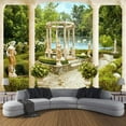 thumbnail image 1 of HSHDLDF Roman Column Statue Garden Landscape 3D Wall Murals Wallpaper 3D Wall Mural Space Decor Paintings Pre-Paste Wall Paper Suitable For Tv Background Wall Living Room And Bedro, 1 of 4