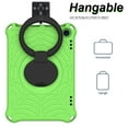 thumbnail image 5 of Kids Case for Amazon Kindle Fire HD 8/HD8 Plus 10th Generation 2020/2022 with Pencil Holder/Multi-Function Kickstand-Handle/Shoulder Strap, Protection Duty Shockproof Silicone Cover - Green, 5 of 8