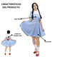 thumbnail image 3 of Disfraz Vestido de Dorothy Mago de Oz Adulto Dama Talla Standard, 3 of 6