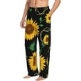thumbnail image 2 of Balery Men'S Sunflowers3 Pants,Sleepwear Pants,Pajama Pants,Pj Bottoms Drawstring And Pockets-Small, 2 of 9