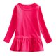 thumbnail image 1 of Odeerbi Niñas Primavera Otoño Manga Larga Vestido Volantes Vestido Algodón Color Sólido Cuello Redondo Suelto Vestido Cola de Pez, 1 of 3
