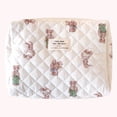 thumbnail image 1 of Quilted Beauty Bag Large Capacity Printed Cotton Pen Bag Fashion Casual for Work, 1 of 3