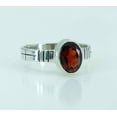 thumbnail image 4 of Navya Craft Garnet Oval 925 Sterling Silver Handmade Statement Gemstone Women Ring Size 11.0, 4 of 5