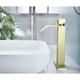 thumbnail image 4 of Single handle single hole waterfall spout bathroom vessel sink faucet with deck plate, 4 of 10