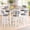 Gray, variant on LinkRomat 7-Piece Dining Table Set for 6 with Faux Leather Chairs, Modern Kitchen & Dining Room Table Set, Rectangular Dinner Table and Chairs for 6 People, Gray