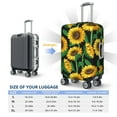thumbnail image 6 of Easygdp Sunflower 1 Double-Sided Printed Elastic Suitcase Protective Cover,Invisible Zipper, Business Trip Luggage Cases,Washable And Resistant To Falling -X-Large, 6 of 9