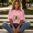 thumbnail image 3 of Plus Size Women's Firefly Print Short Sleeve T-Shirt Mason Jar Floral Botanical Graphic Tee Cottagecore Country Summer Nature Top Shirt, 3 of 5